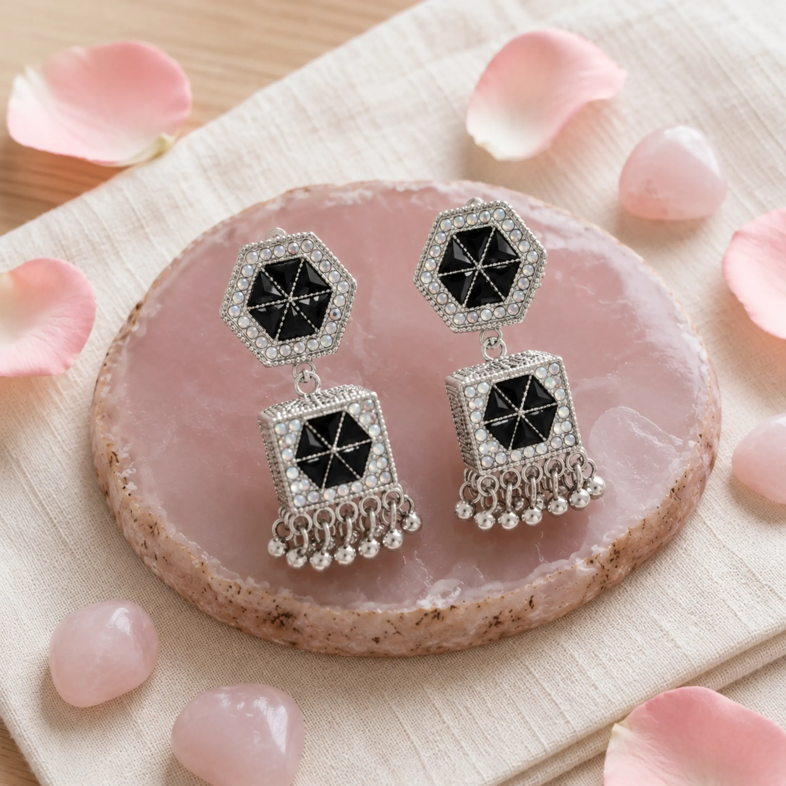 Stone Drop Earring