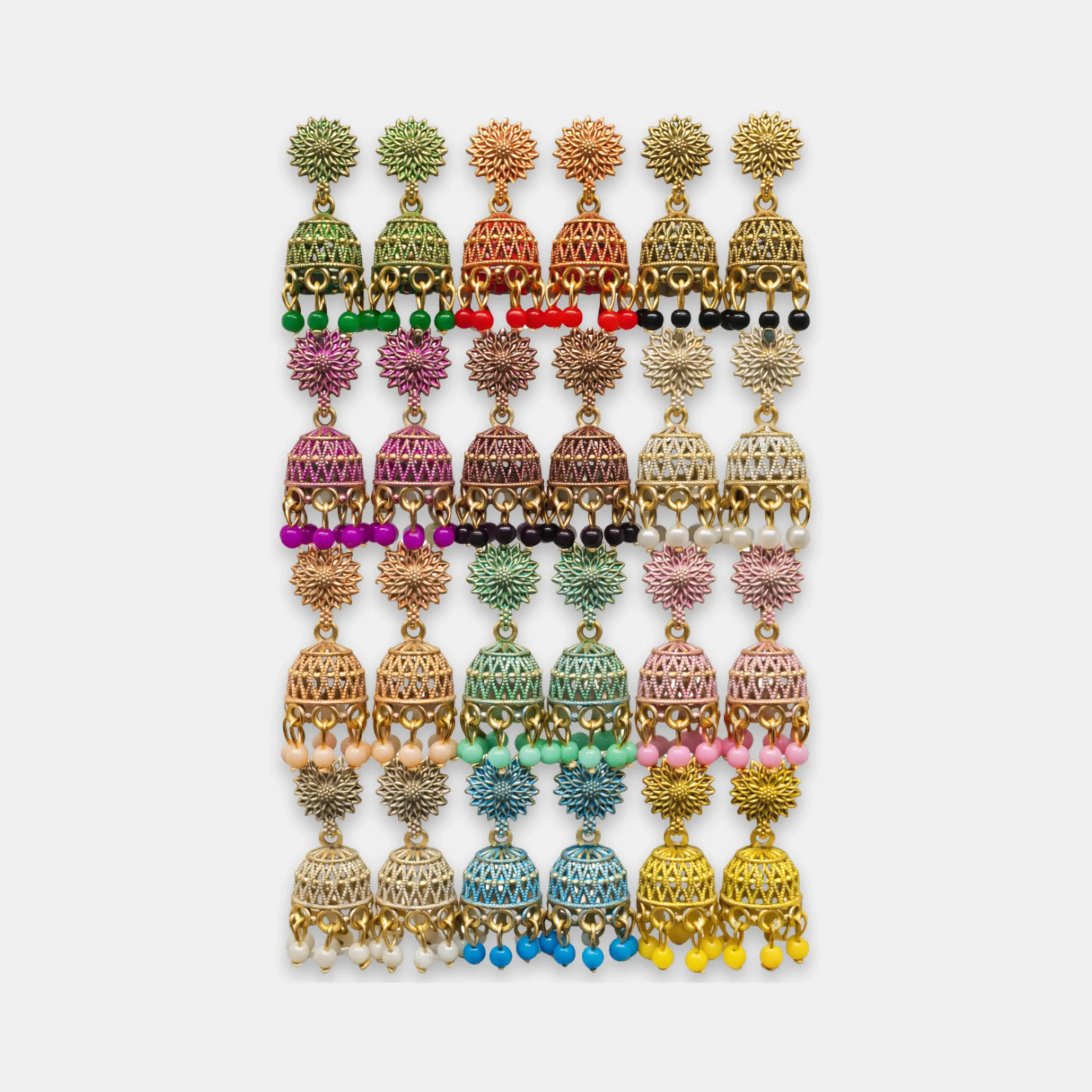 Traditional Jhumka Earrings Combo Set 1