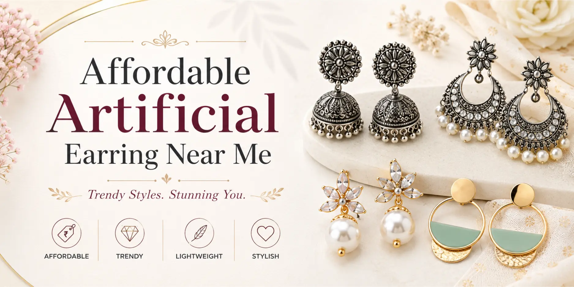 Affordable Artificial Earring Near Me | Stylish Earrings by Wildclaw