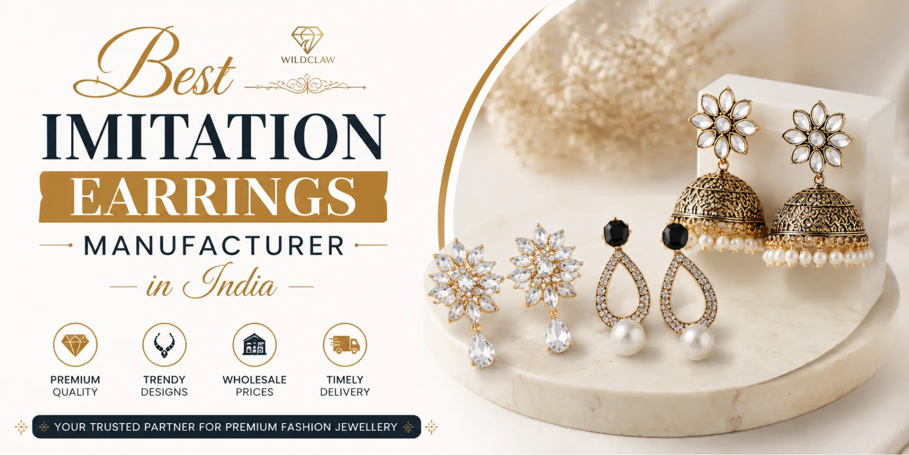 Best Imitation Earrings Manufacturer in India | Premium Wholesale Earrings