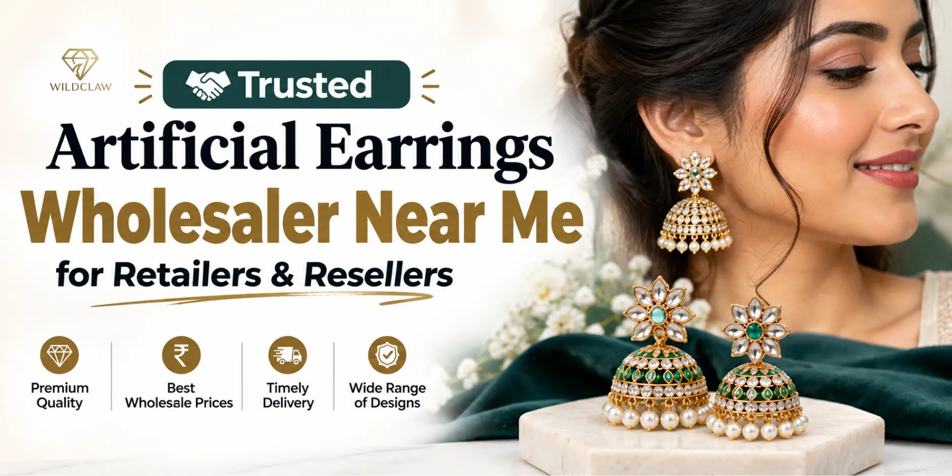 Artificial Earrings Wholesaler Near Me for Retailers & Resellers
